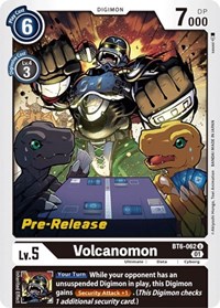Volcanomon - Double Diamond Pre-Release Cards - Digimon card