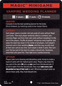 Magic Minigame: Vampire Wedding Planner