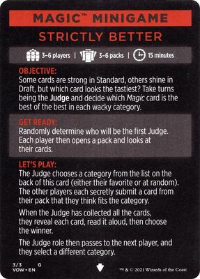 Magic Minigame: Strictly Better