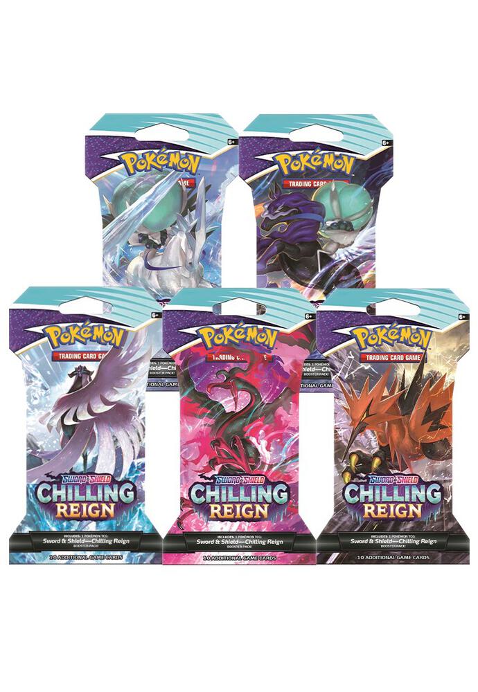 Chilling Reign Sleeved Booster Pack Art Bundle [Set of 5] - SWSH06