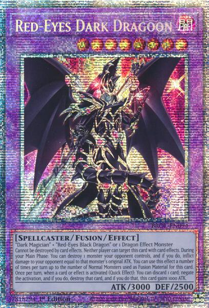 遊戯王/PSE/英語版/Brothers　Of　Legend　BROL-EN094[PSE]：RedEyes Dark Dragoon/超魔導竜騎士ドラグーン・オブ・レッドアイズ Red-Eyes Dark Dragoon - Brothers of Legend - YuGiOh