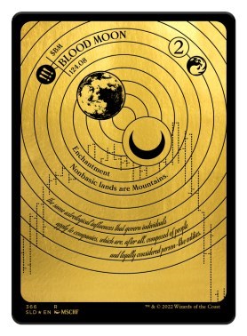 Blood Moon Foil Etched Gold