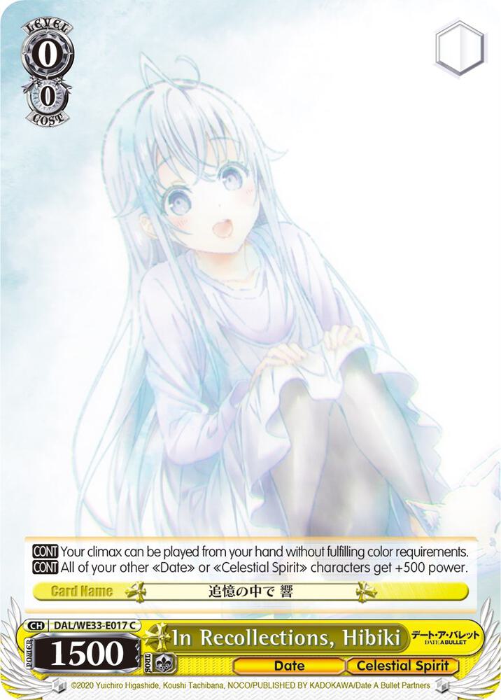 In Recollections, Hibiki (Parallel Foil)
