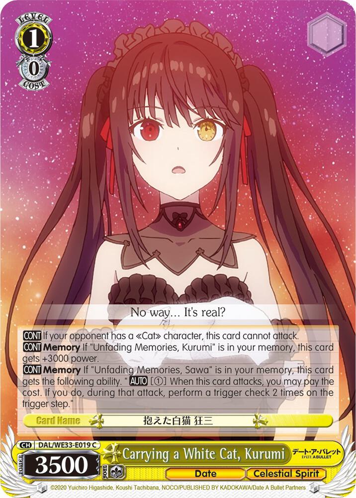 Carrying a White Cat, Kurumi (Parallel Foil)