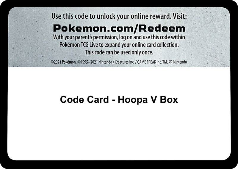 Code Card - Hoopa V Box  from SWSH08: Fusion Strike