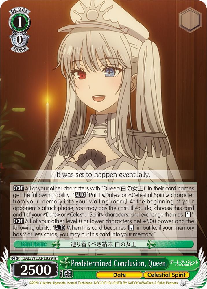 Predetermined Conclusion, Queen