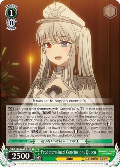 Predetermined Conclusion, Queen (Parallel Foil)