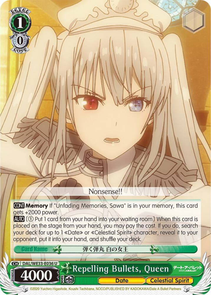 Repelling Bullets, Queen