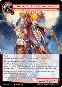 Barbatos, Aspiring Ascendant - Force of Will Starter Deck: Tales trading card