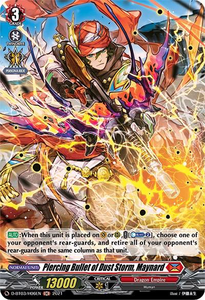 Piercing Bullet of Dust Storm, Maynard (Holo)