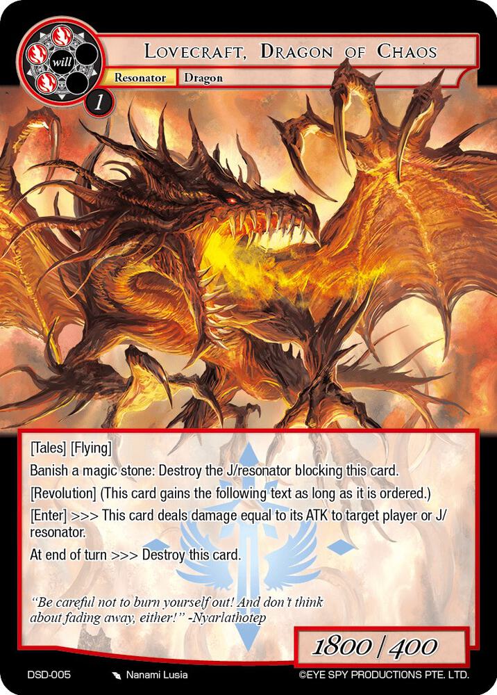 Lovecraft, Dragon of Chaos - Starter Deck: Tales - Force of Will