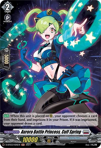 Aurora Battle Princess, Cuff Spring (Holo)