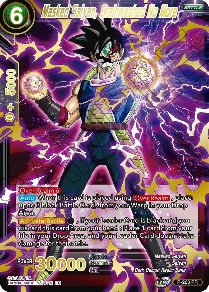 Masked Saiyan, Brainwashed No More (Gold Stamped) - Mythic Booster