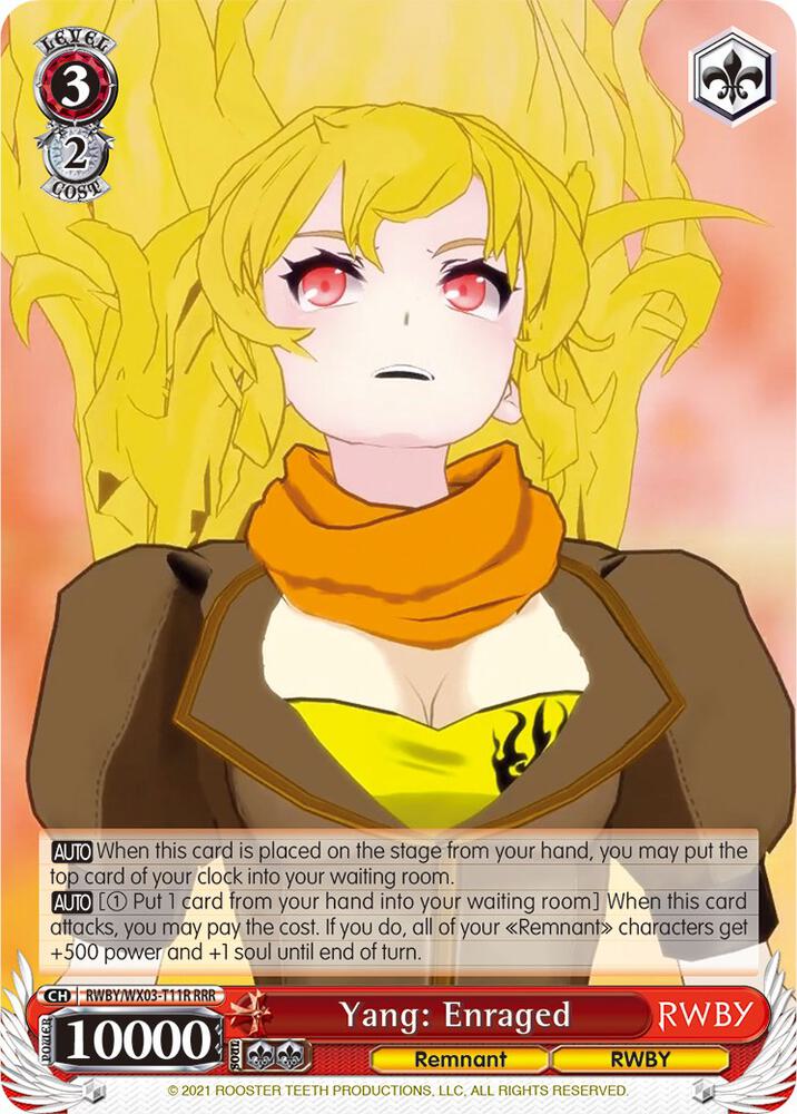 Yang: Enraged (RRR)