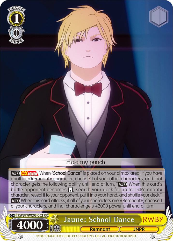 Jaune: School Dance