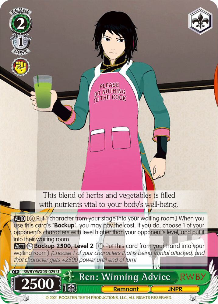 Ren: Winning Advice