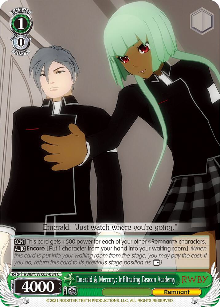 Emerald & Mercury: Infiltrating Beacon Academy
