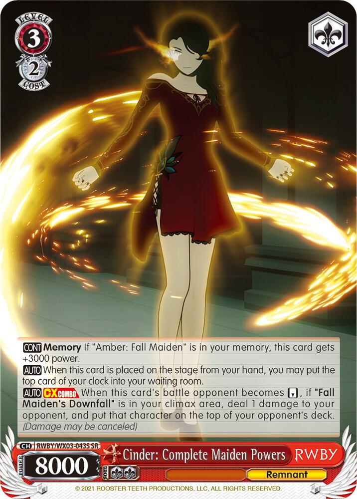 Cinder: Complete Maiden Powers (SR)