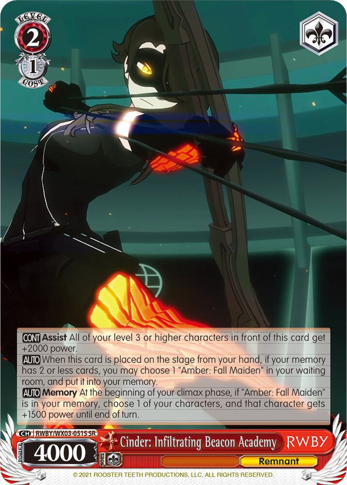 Cinder: Infiltrating Beacon Academy (SR)
