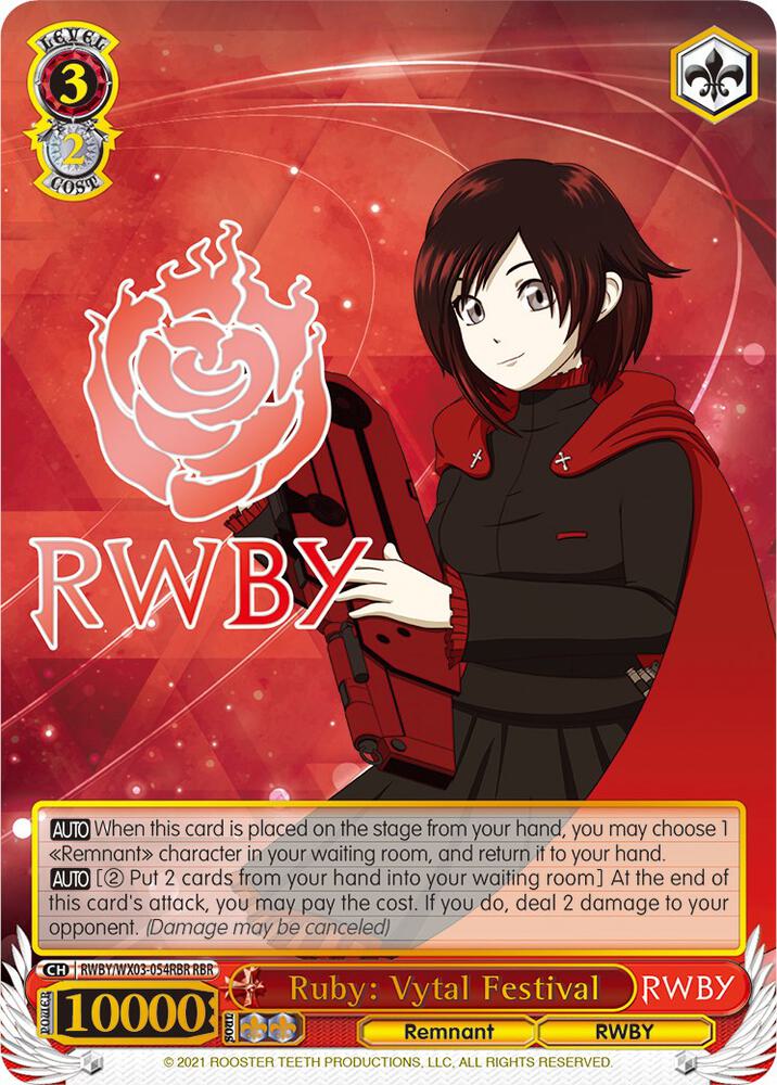 Ruby: Vytal Festival (RBR) - RWBY - Weiss Schwarz - TCGplayer.com