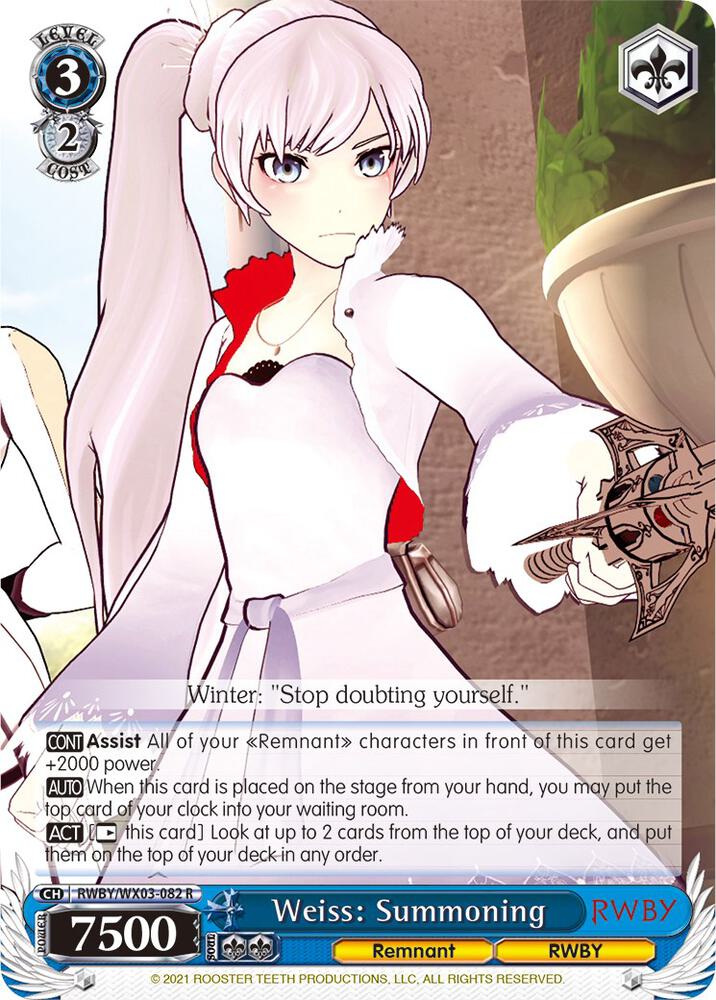 Weiss: Summoning - RWBY - Weiss Schwarz - TCGplayer.com