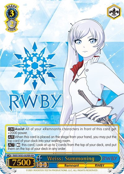Weiss: Summoning (RBR) card