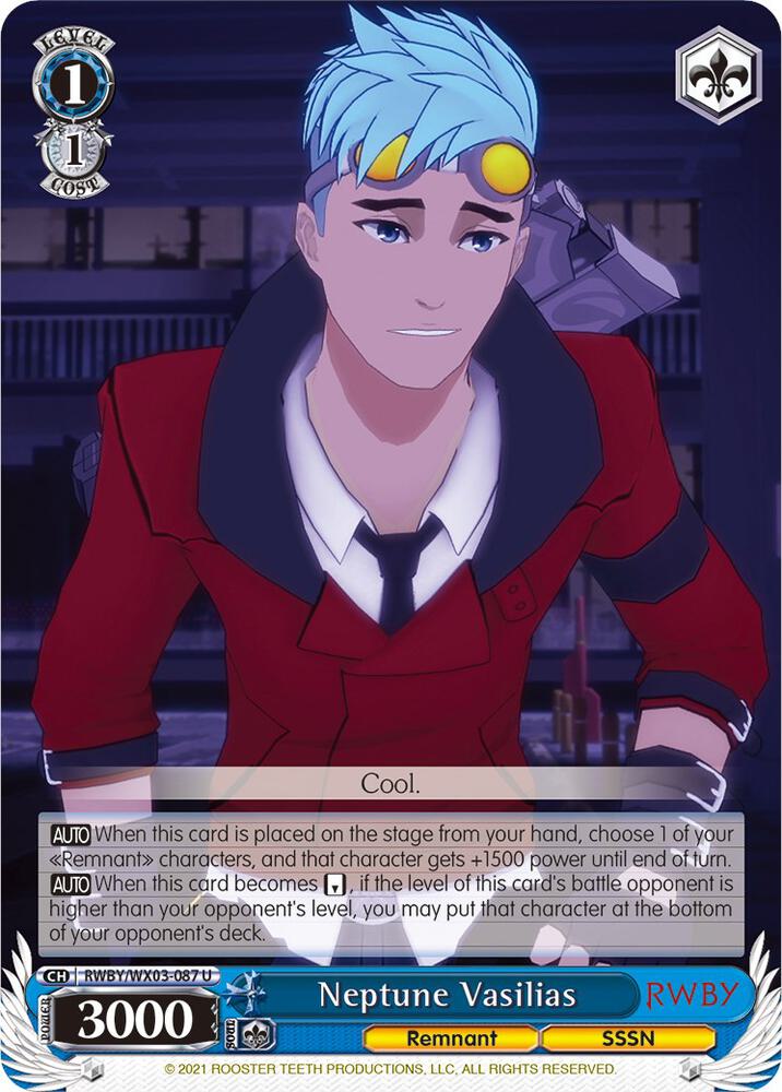 Neptune Vasilias - RWBY - Weiss Schwarz - TCGplayer.com