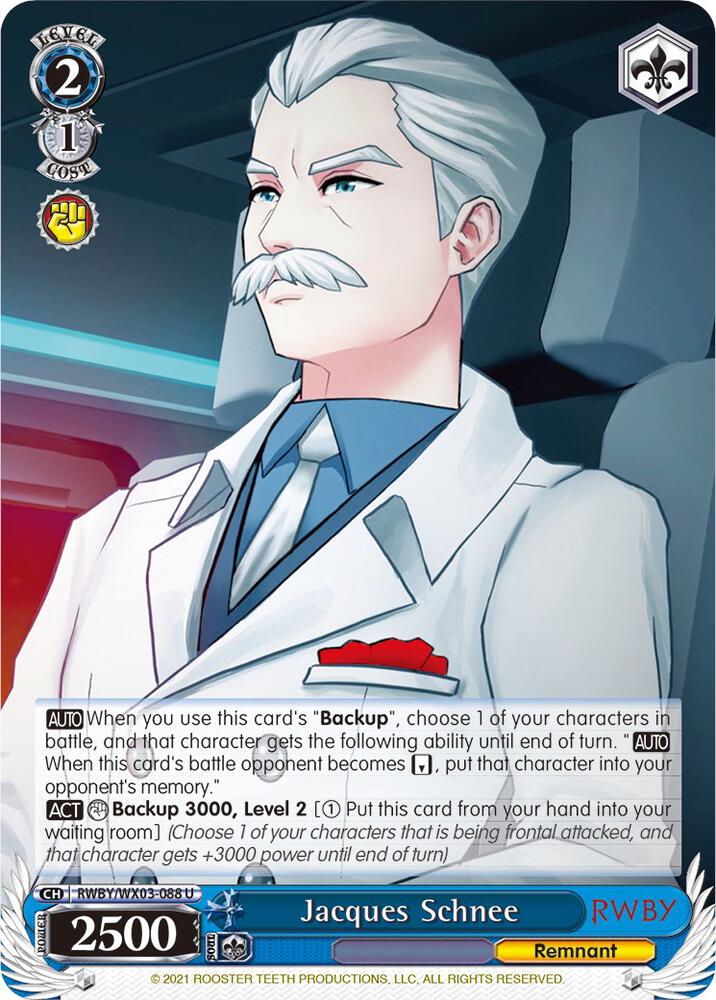 Jacques Schnee - RWBY - Weiss Schwarz - TCGplayer.com