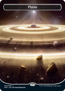 Plains (240) (Borderless) - Unfinity - Magic: The Gathering