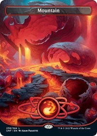 Mountain (238) (Borderless) - Unfinity - Magic: The Gathering card