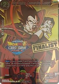 King Vegeta, Commanding Support (Championship 2021 Vault Set) (Finalist Gold Stamped) card art
