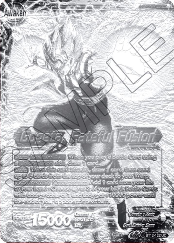 Son Goku & Vegeta // Gogeta, Fateful Fusion (2021 Championship Top 16) (Metal Silver Foil)