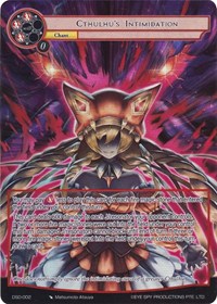 Cthulthu's Intimidation (Full Art) - Force of Will Starter Deck: Tales trading card