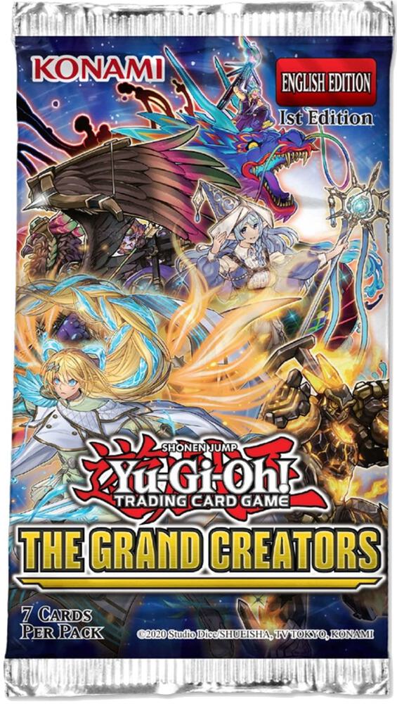 yugioh grand creators card list price Amazon.com: YU-GI-OH! The Grand Creators (Booster Box of 24 Packs Each of 7  Cards) : Toys & Games