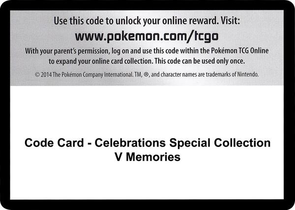 Code Card - Celebrations Special Collection - V Memories