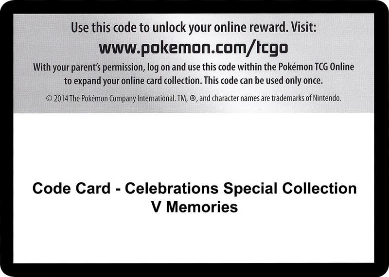 Code Card - Celebrations Special Collection - V Memories  from Celebrations