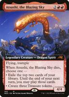 Atsushi, the Blazing Sky (Extended Art) - Kamigawa: Neon Dynasty