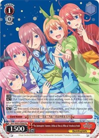 The Quintuplets' Summer, Ichika & Nino & Miku & Yotsuba & Itsuki (5HY/W83-PE06 PR) card