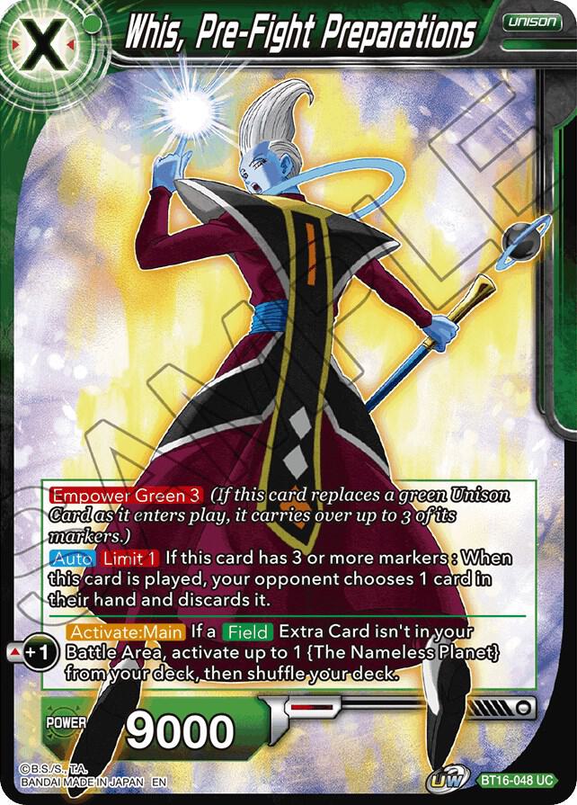 Whis, Pre-Fight Preparations #BT16-048 — Realm of the Gods