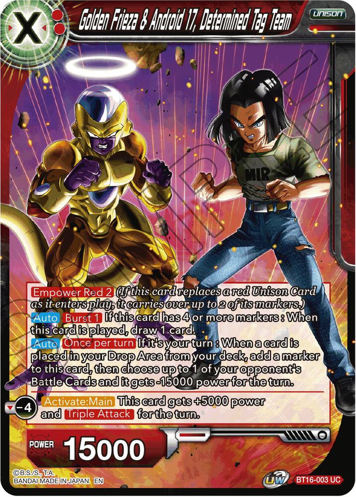 Golden Frieza & Android 17, Determined Tag Team - Realm of the