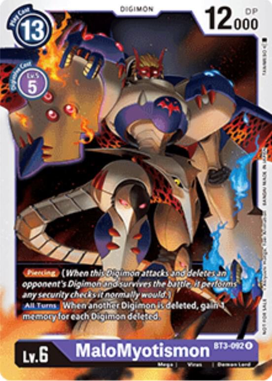 MaloMyotismon digimon card