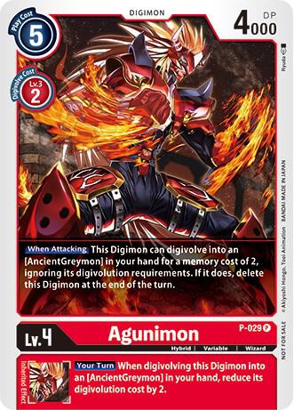 Agunimon P-029 P card