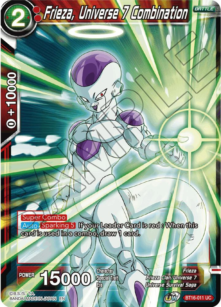 Frieza, Universe 7 Combination - Realm of the Gods - Dragon Ball