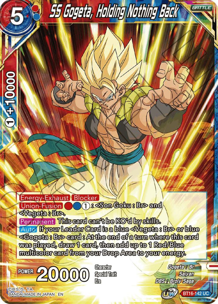 gogeta god rare card Dragon Ball Super Miraculous Revival Gogeta, Hero Revived BT5-038_SPR
