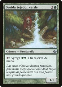 Greenweaver Druid (Spanish) - "Druida tejedor verde"