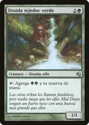 Greenweaver Druid (Spanish) - "Druida tejedor verde"