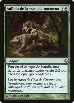 Howl of the Night Pack (Spanish) - "Aullido de la manada nocturna"