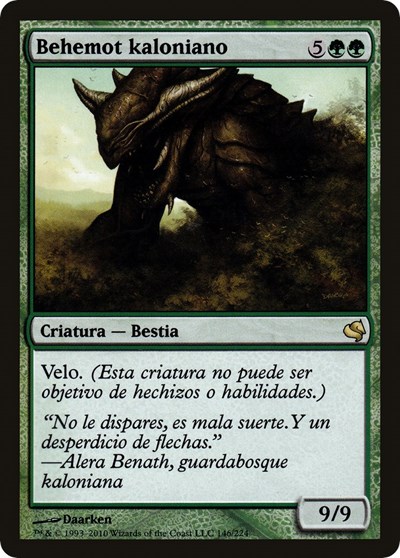 Kalonian Behemoth Spanish Behemot kaloniano