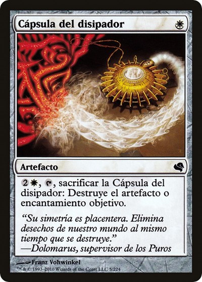 Dispellers Capsule Spanish Capsula del disipador