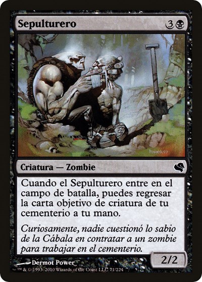 Gravedigger Spanish Sepulturero